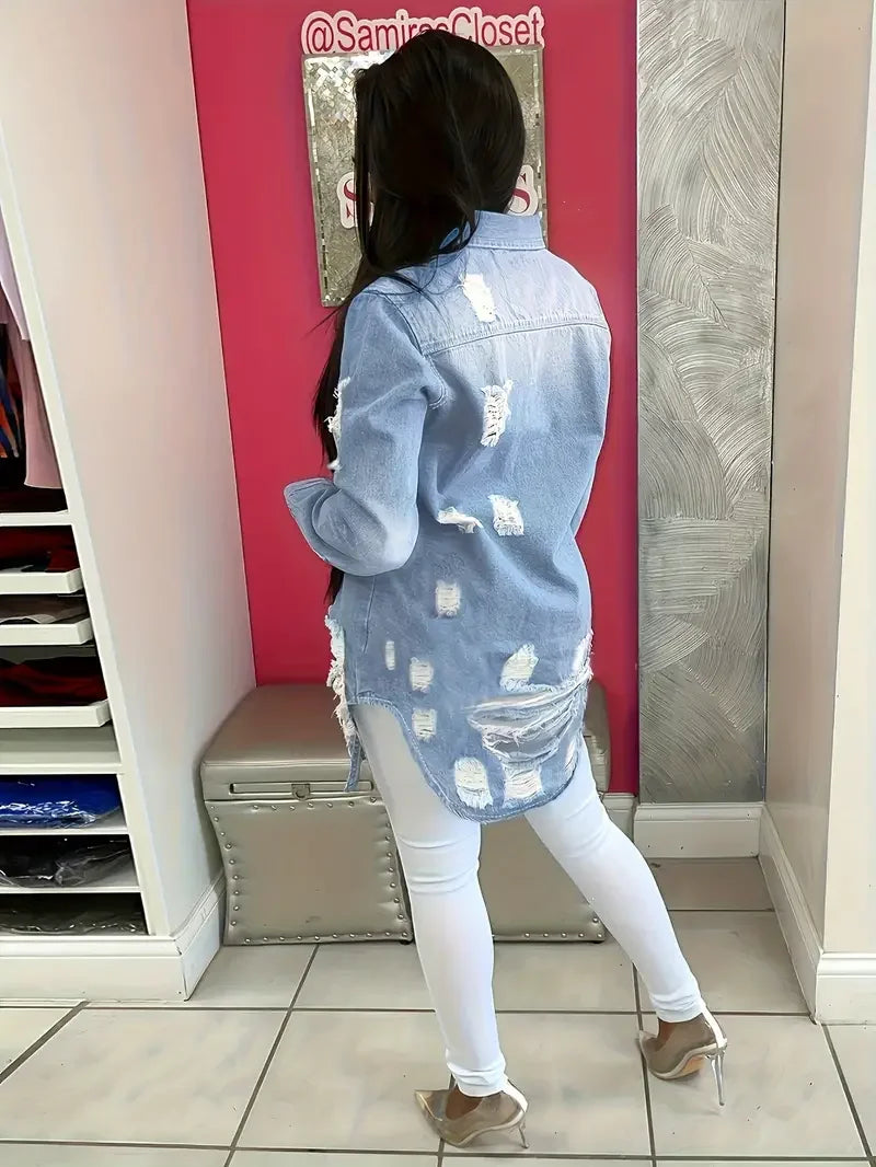 Button Down Denim Jacket